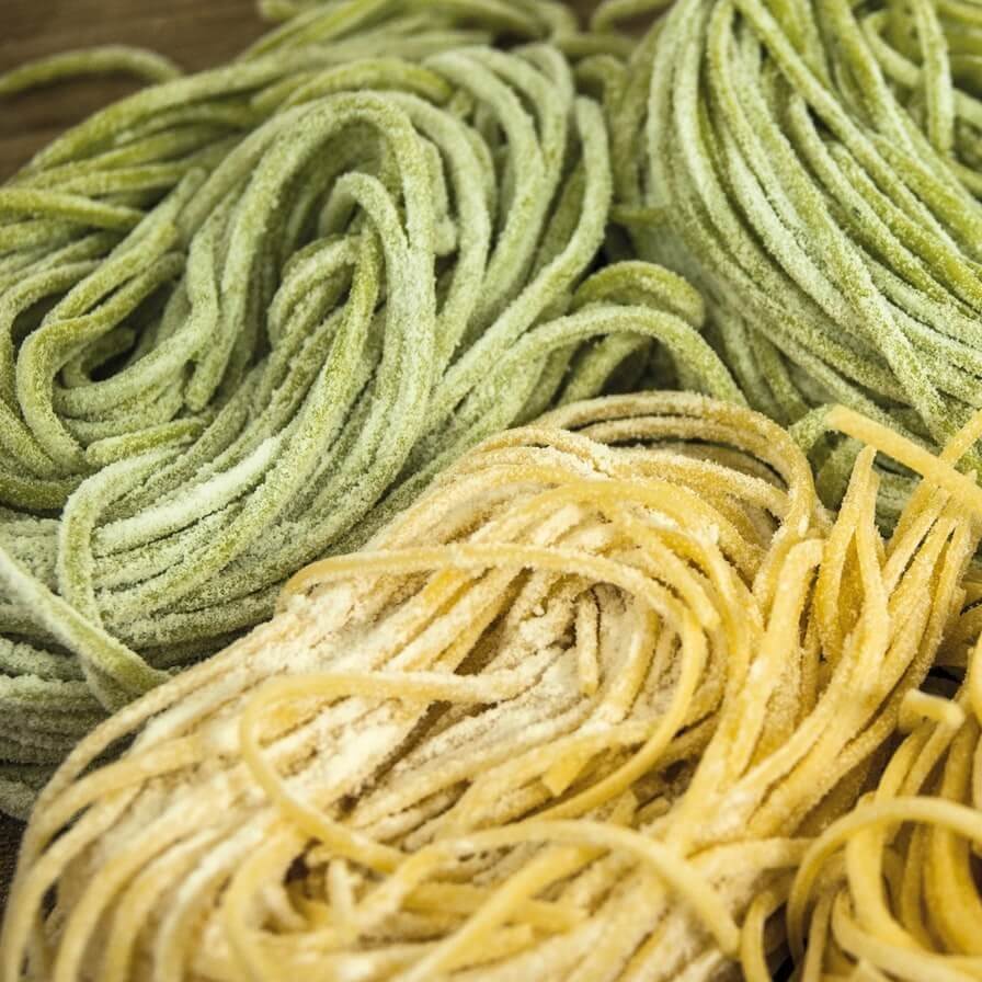 Pasta con spinaci