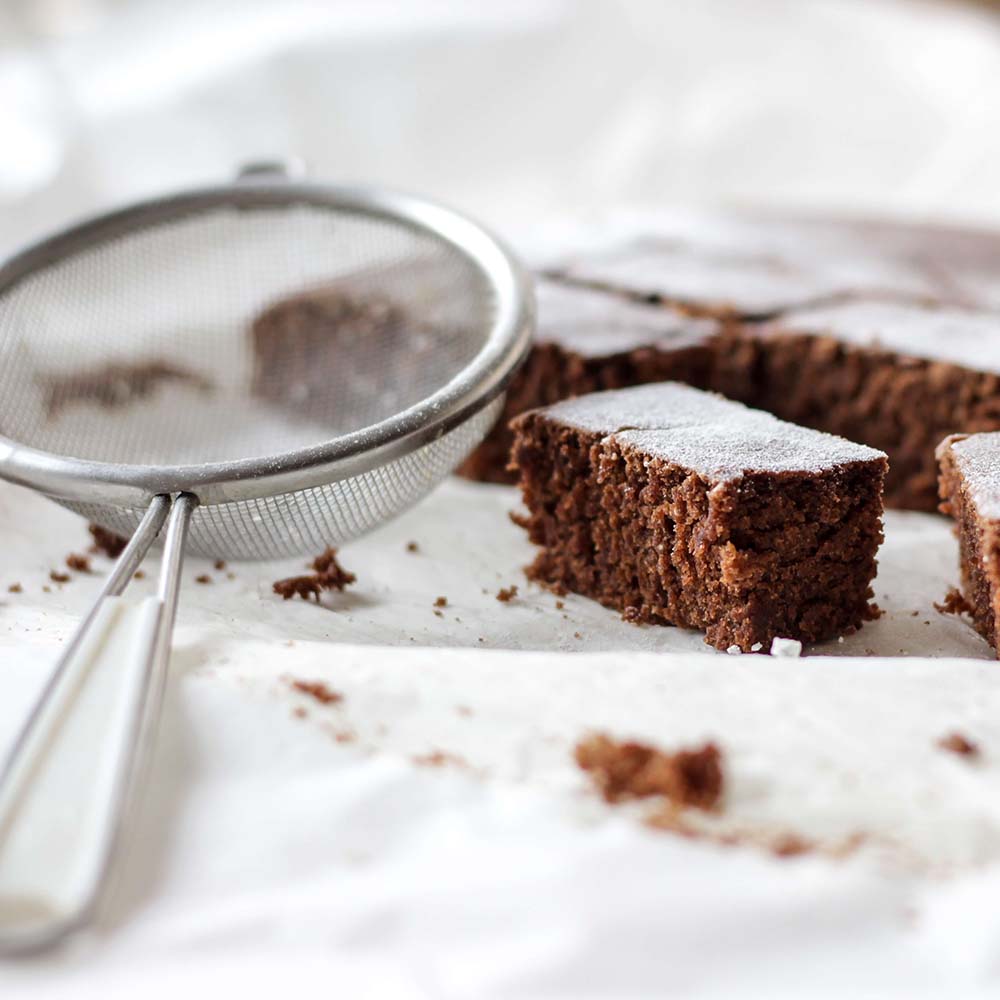 tarta de chocolate con azucar impalpablle