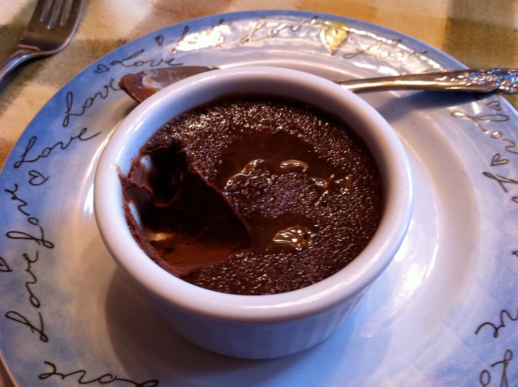 flan de chocolate